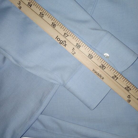 Brooks Brothers 346 Shirt 161/2 4/5 Non-Iron blue Button Up - Picture 6 of 10